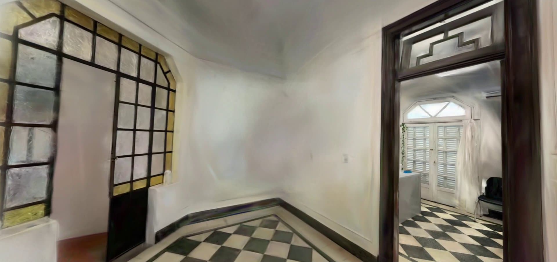Las puertas con vitrales