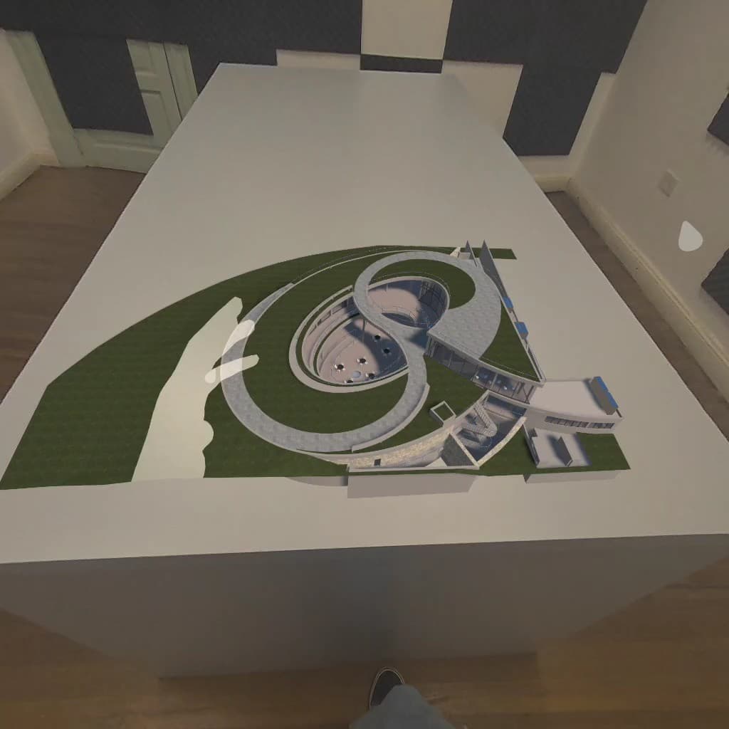 Vista de conjunto de la maqueta